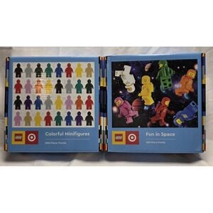 Lego Fun In Space / Colorful Minifigures Target 500 Piece Puzzle X 2